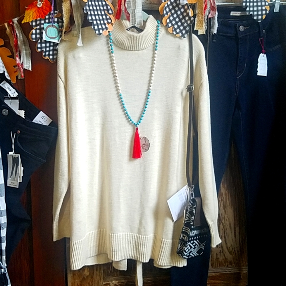 New Zara cream sweater